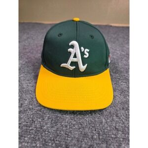 OC Sports Oakland Athletics Hat Youth OSFA Green Yellow MLB Baseball Cap
